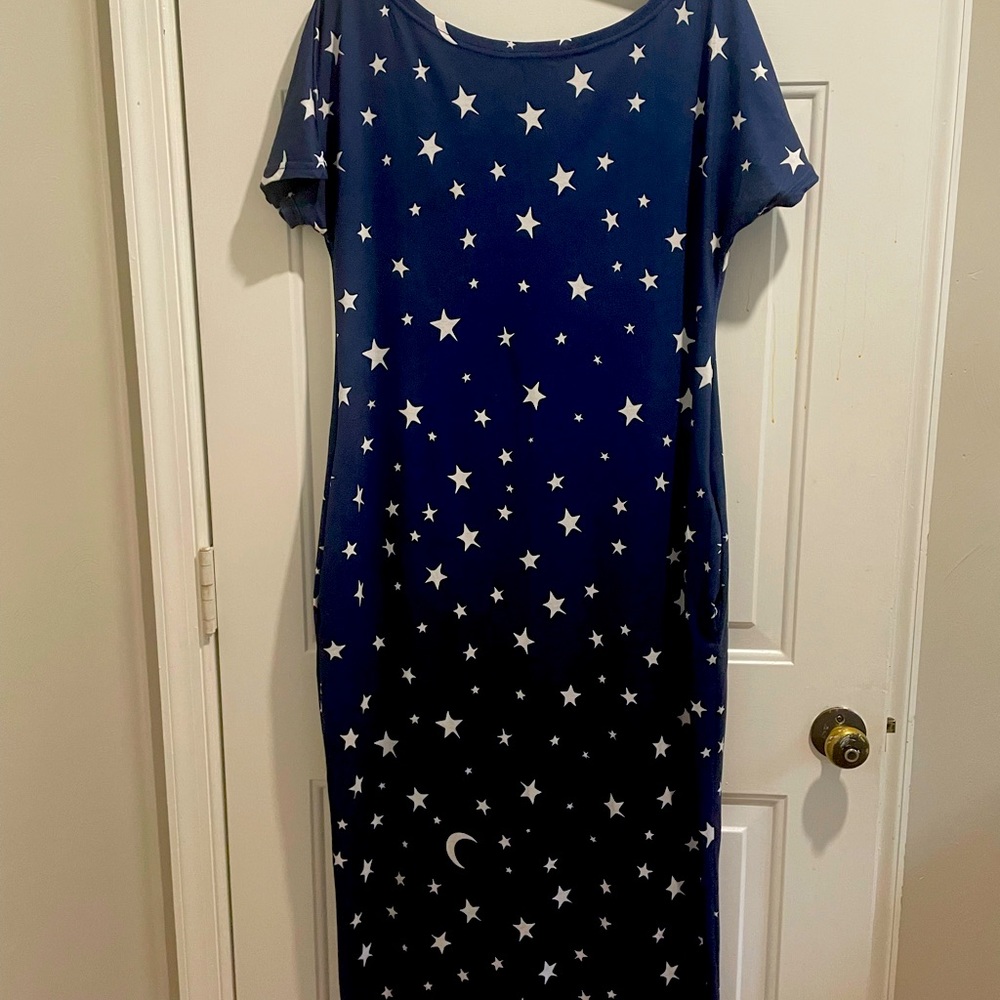 Women’s Blue Maxi Dress